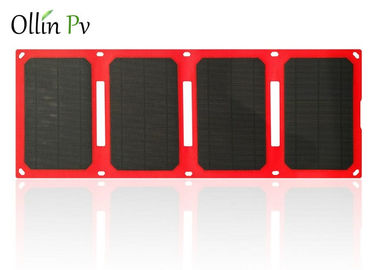 من السهل كاري شاحن للطاقة الشمسية حقيبة 4 أضعاف الأحمر المحمول جهاز الضوئية الشحن