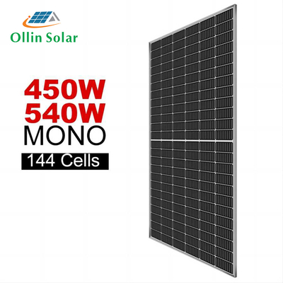 شراء 550W نصف خلية أحادية الألواح الشمسية بأكسيد الألومنيوم لوحة الطاقة الشمسية الإطار online manufacture