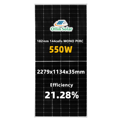 شراء 36V للماء لوحة الطاقة الشمسية أحادية البلورية 540W 545W 550W online manufacture