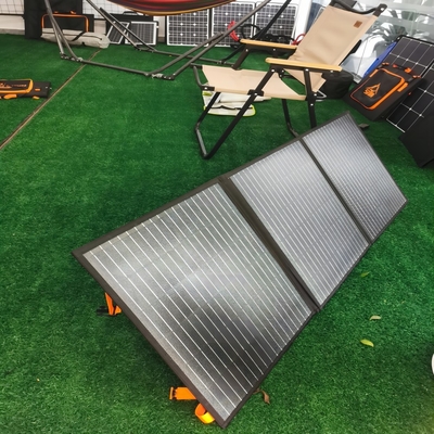 شراء 120W 150W 200W 300W الألواح الشمسية قابلة للطي أكياس التخييم أطقم online manufacture