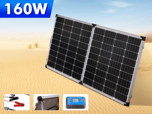 شراء 160W 200W 400W الألواح الشمسية الزجاجية القابلة للطي التخييم أطقم online manufacture