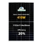 الألواح الشمسية الكهروضوئية أحادية اللون الأسود بالكامل 9bb PV للنظام الشمسي المنزلي