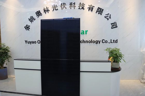 لوحة شمسية أحادية نصف خلية سوداء بالكامل 182 مم 445 واط 450 واط 455 واط 460 واط